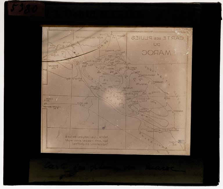 Carte des pluies du Maroc